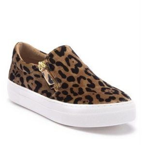 Steve Madden Glaammar Zip Platform Sneaker In Leopard 8
